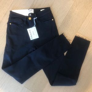 Brand new with tag FRAME denim size 26 navy stretch le high skinny